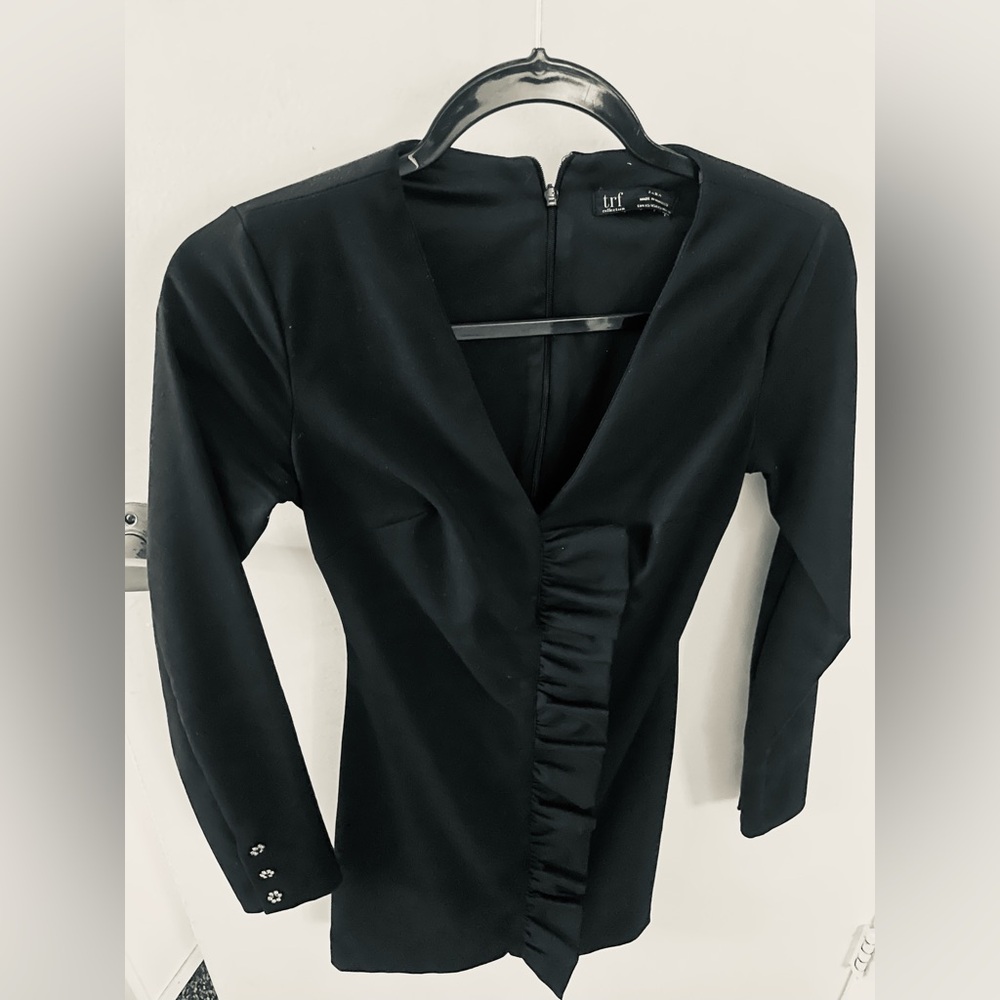Zara TRF Collection Black Mini Dress